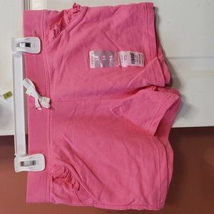NWT CARTER'S KIDS GIRLS PINK SHORTS WITH RUFFLE AT FRONT POCKETS 💞 SZ 14